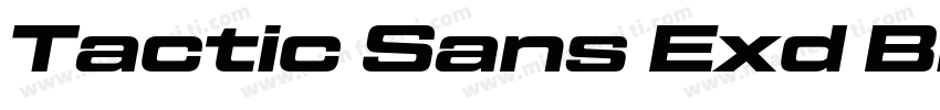 Tactic Sans Exd Blk字体转换
